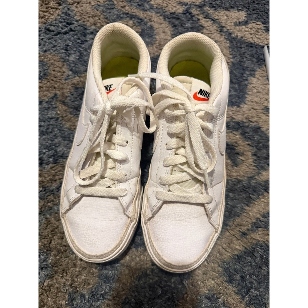Nike Court Legacy White Leather Low Top Sneakers DH3161-101 Womens 7.5